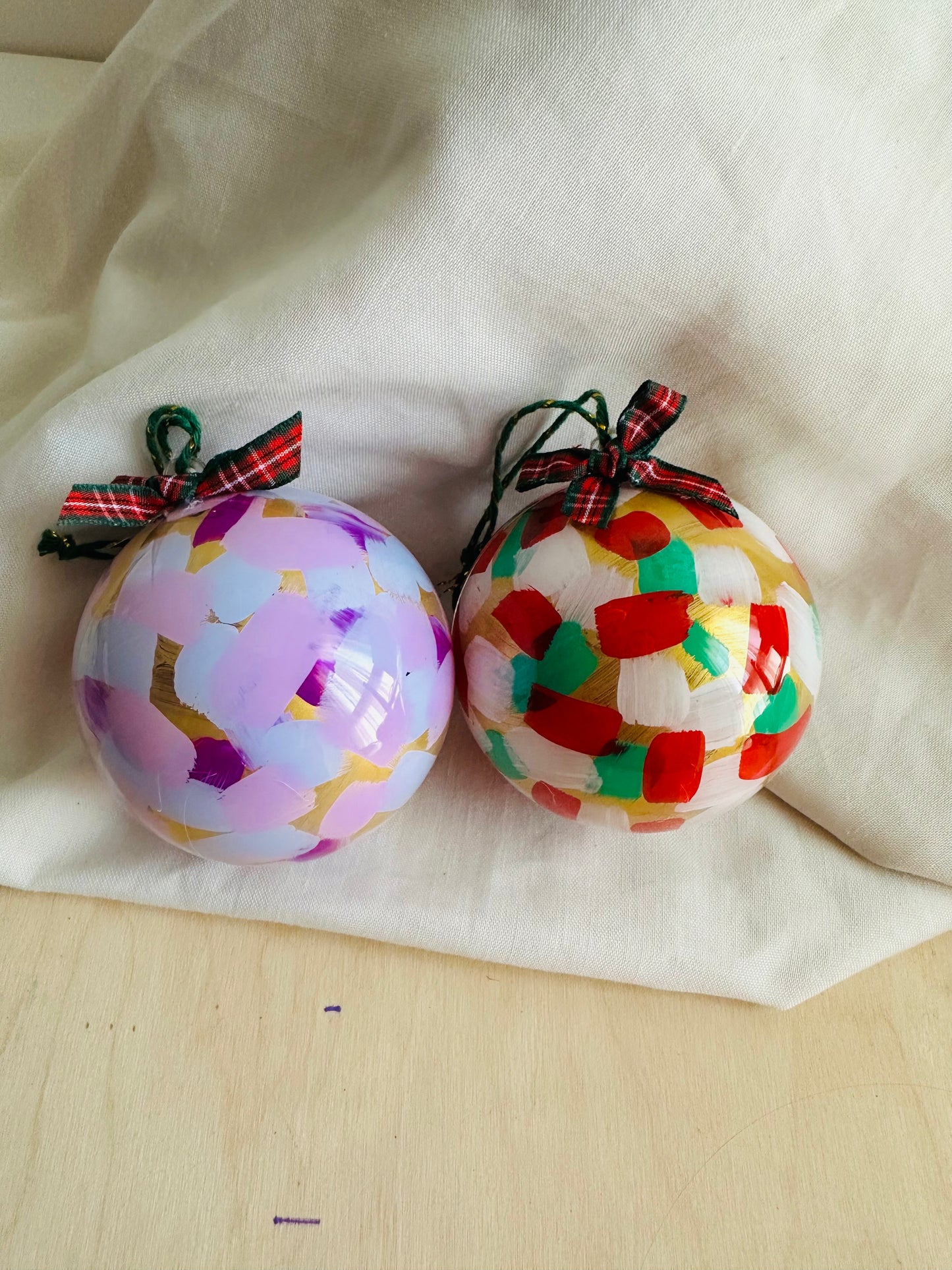 Bolas navideñas metacrilato grande- pack de 6