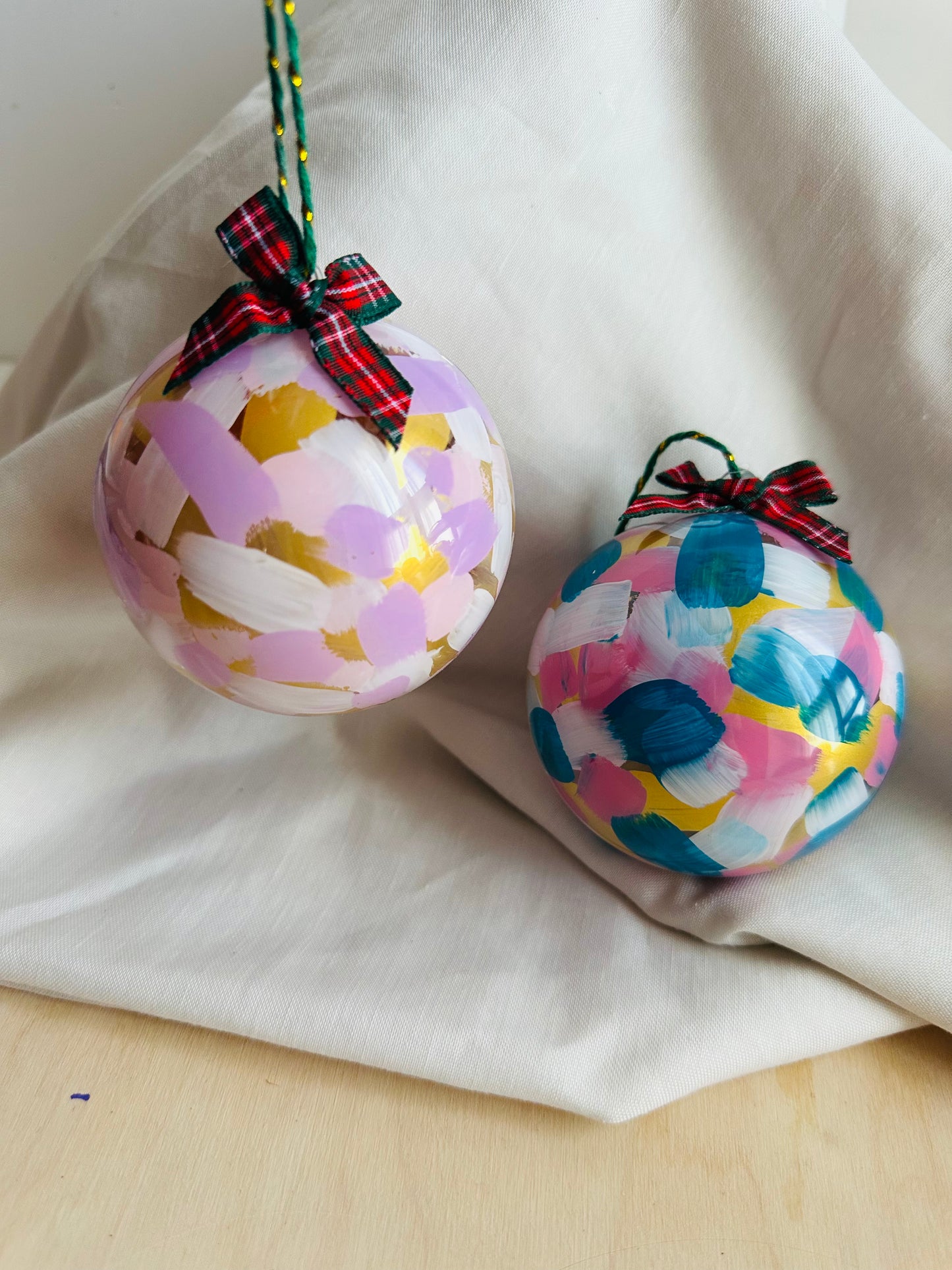 Bolas navideñas metacrilato grande- pack de 6