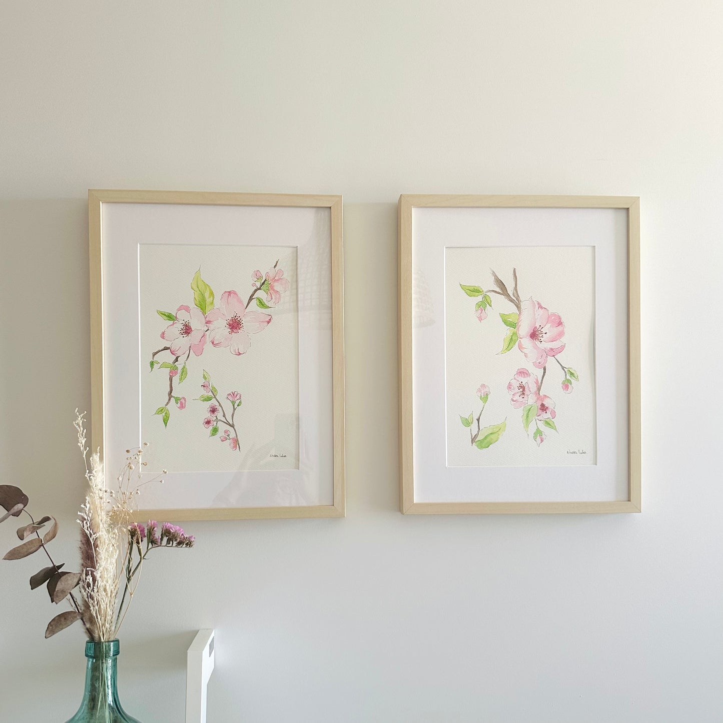 Ilustraciones Primavera explosiva (conjunto de dos láminas).