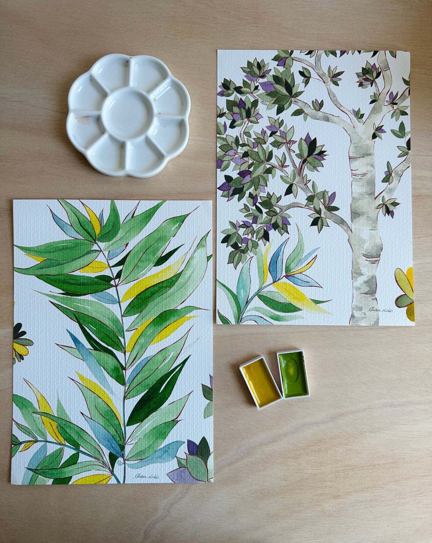 Lámina decorativa 4 , de la serie Matilde (serie de 4).