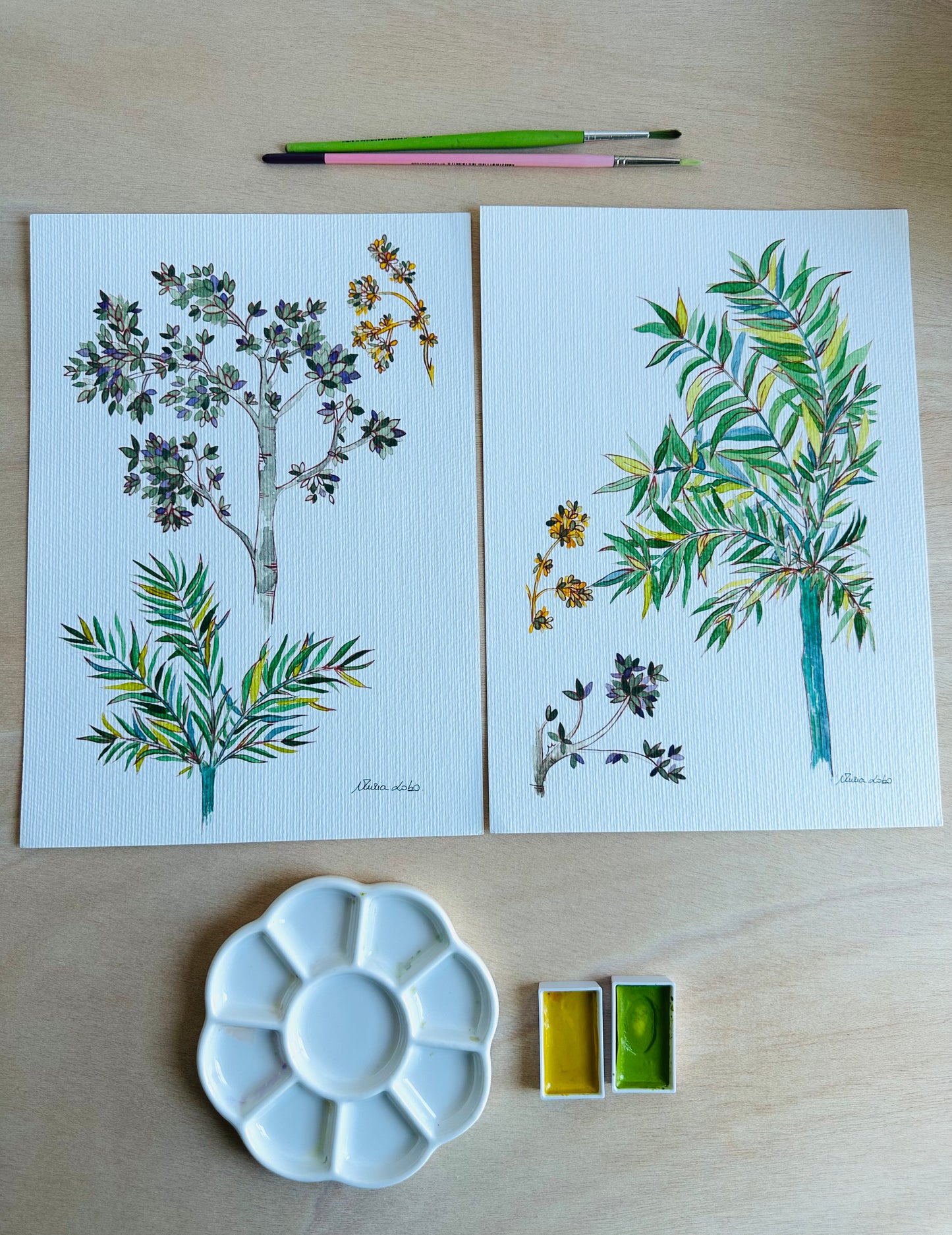 Lámina decorativa 3 , de la serie Matilde (serie de 4).