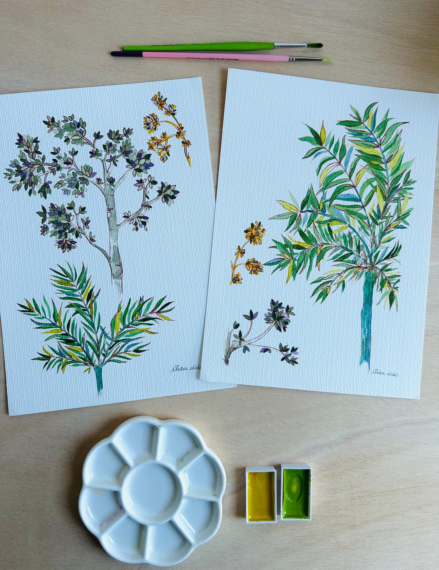 Lámina decorativa 2, de la serie Matilde (serie de 4).