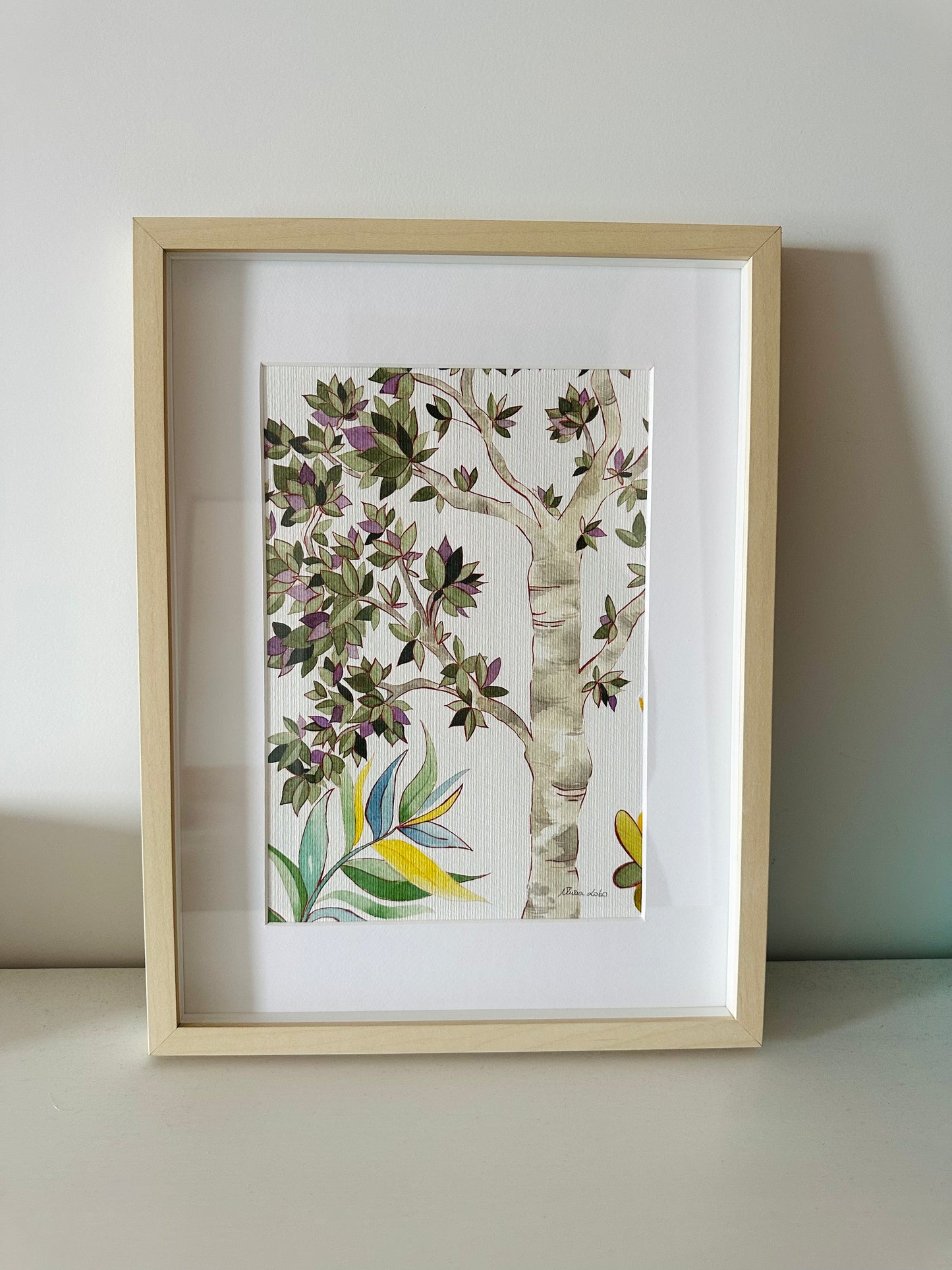 Lámina decorativa 1, de la serie Matilde (serie de 4).