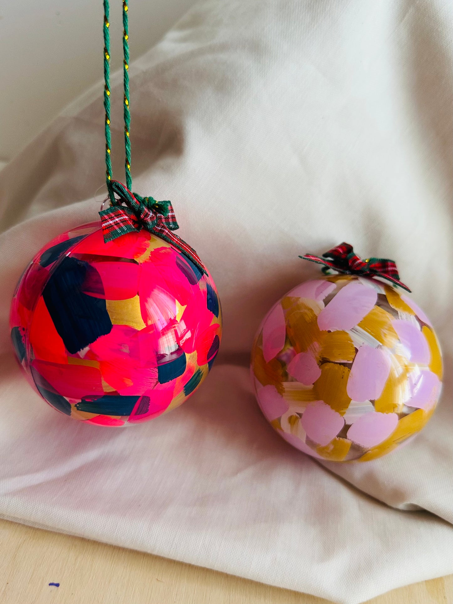 Bolas navideñas metacrilato grande- pack de 6
